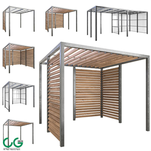 A set of gazebos (pergolas) from Nola Industrier